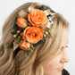 Orange Rose Floral Headband