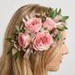 Pink Floral Barrette