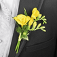 Yellow Freesia Boutonniere