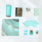 Spa Gift Set - Calm and Bloom Deluxe - Teal Spa Gift Box with Towel Bear