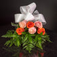 Orange Blush Pink Roses 6 Roses / Hand-Tied / Basic