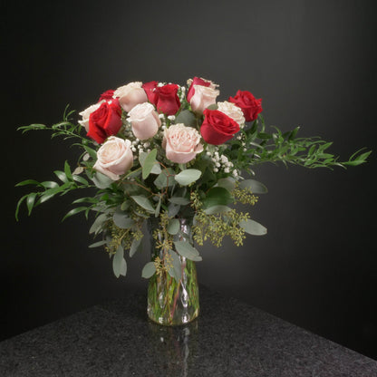  18 Roses / Vase / Fancy