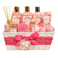 Spa Gift Basket - Peony Cloud - Premium Pink
