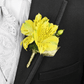 Yellow Alstromeria Boutonniere