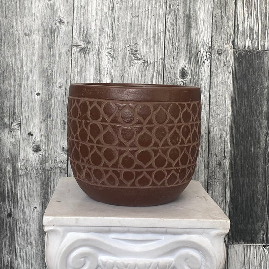 Brown Circle Ceramic