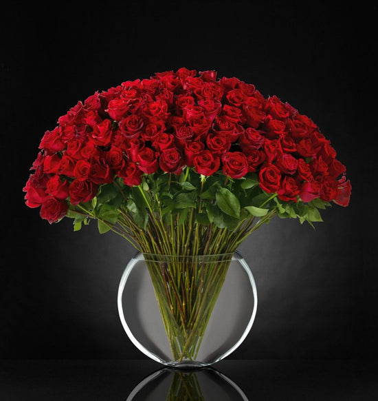  100 Red Roses - Breathless Luxury Bouquet