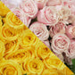 Yellow &  Blush Pink Roses