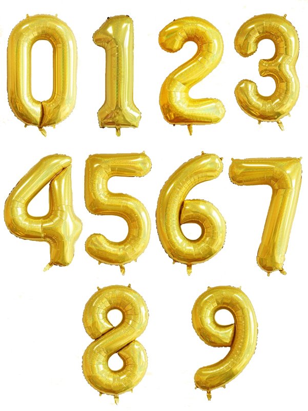 Numbers Baloon Large Foil Number Balloons – Langdon's Inc.
